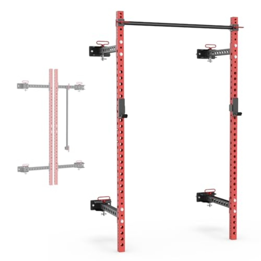 Squat Rack Power - 2200 Serisi Katlanabilir Squat Rafı, J-Cup'lar