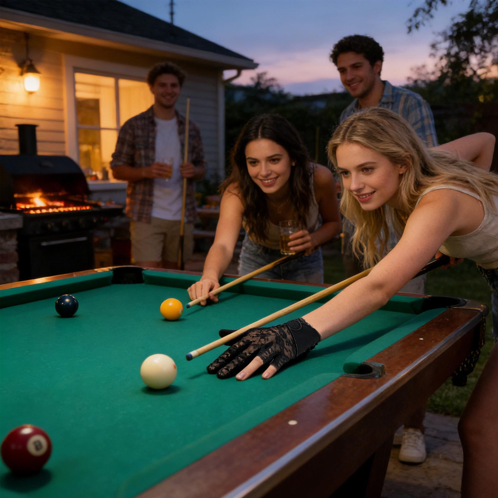 Home Gym Gear - Bilardo Eldiveni Bayan Dantel Bilardo Ekipmanları