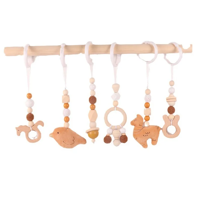Home Gym Setup - 6 adet ahşap bebek oyuncakları ahşap