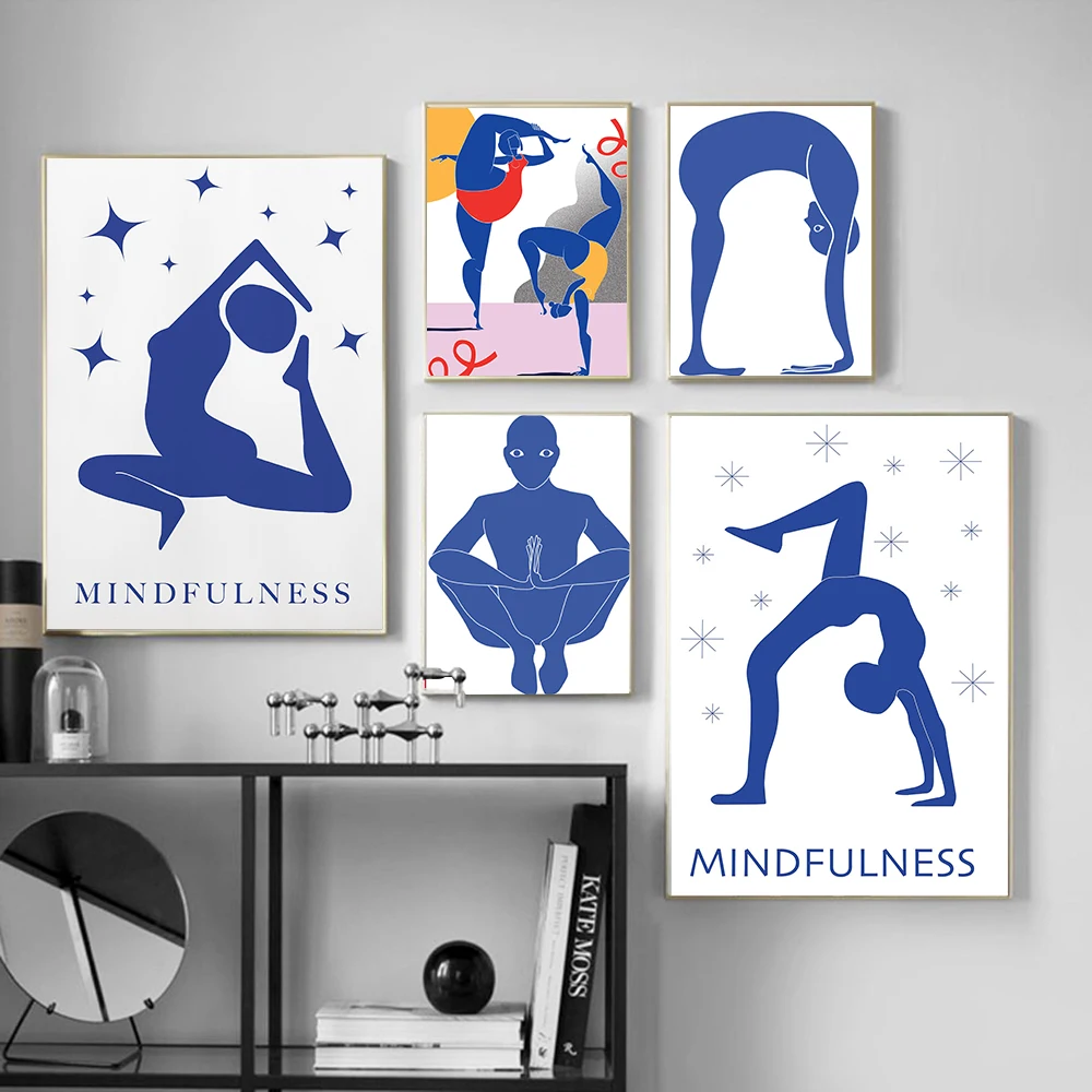 Home Gym Yoga Studio - Ev Egzersiz Salonu Yoga Pozu Soyut