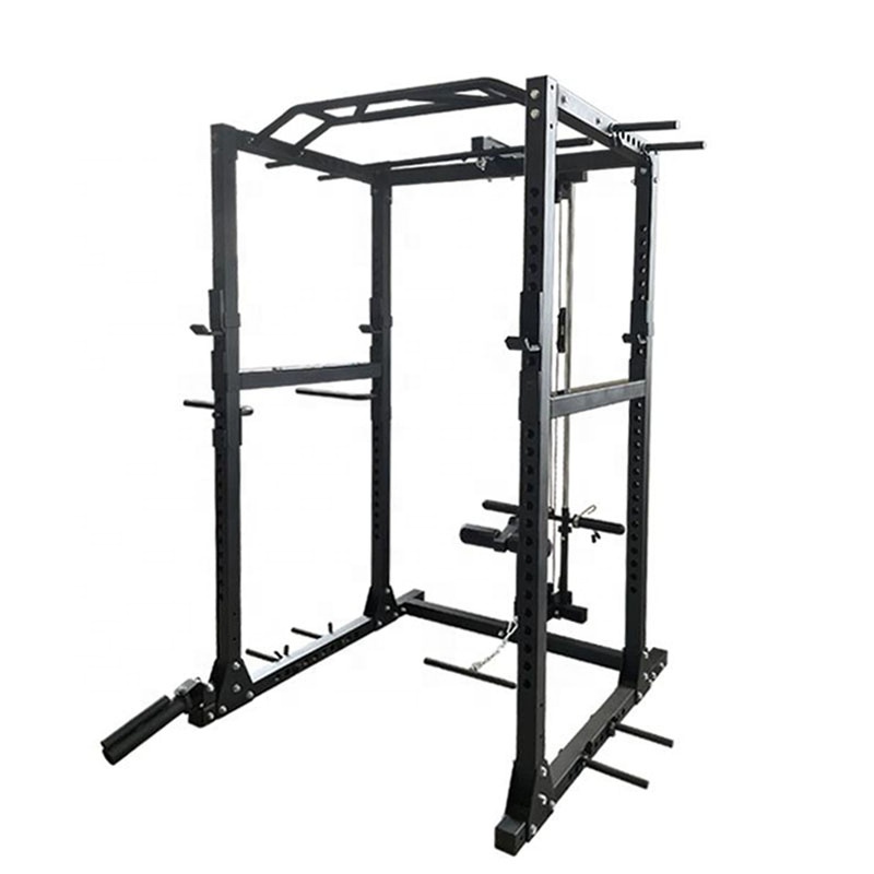 Squat Rack Power - Ticari Güç Kafesi, Lat Pulldown Kablolu