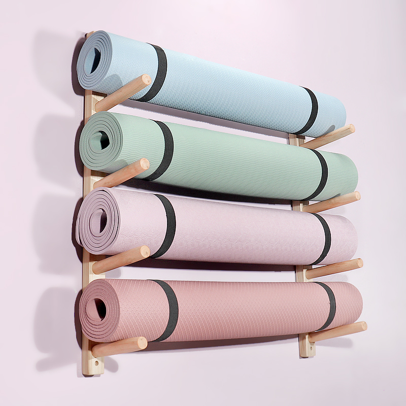 Ahşap Yoga Matı Tutucu Duvar A - Home Gym Yoga Studio incelemesi ve fiyatı