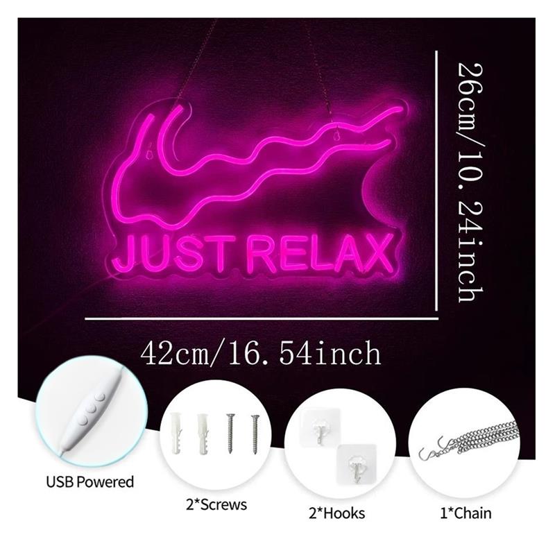 Sadece Rahatlayın Neon Tabela  - Home Gym Yoga Studio incelemesi ve fiyatı