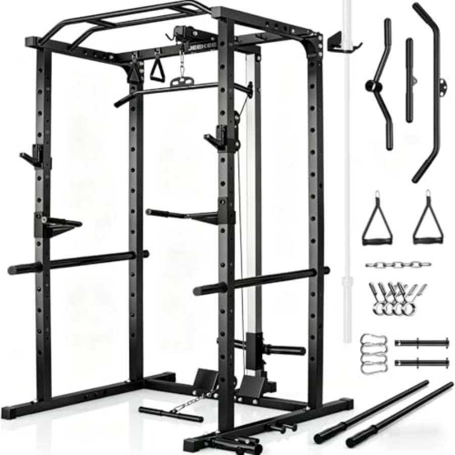 Ev tipi spor salonu güç rafı,  - Squat Rack Power incelemesi ve fiyatı