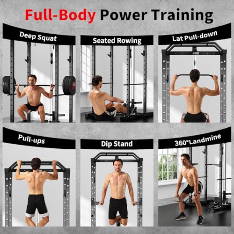 Ev tipi spor salonu güç rafı,  - Squat Rack Power incelemesi ve fiyatı