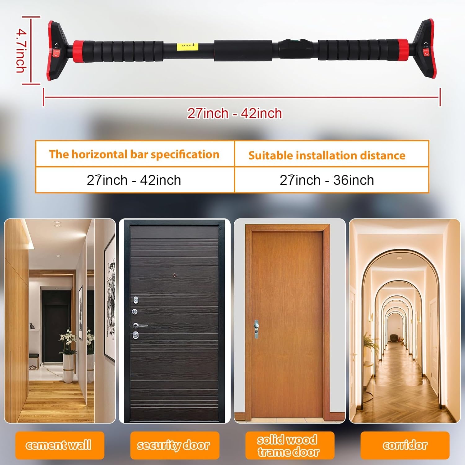 Çekişli Bar, Kapı Girişleri iç - Home Gym Upper Body Workout incelemesi ve fiyatı