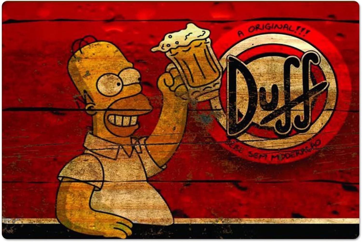 Retro Metal Poster Homer Duff  - Home Gym Setup incelemesi ve fiyatı